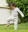 Organic Pima Cotton Baby Onsie + Pant - Pale Gray