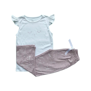 Dusty Rose Pajama set- Beads print